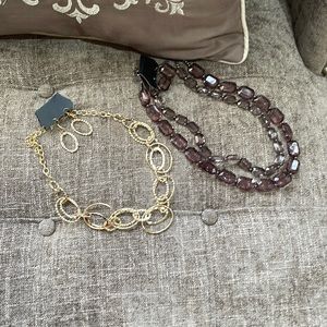 Gorgeous necklace set (includes necklace and earrings) two sets